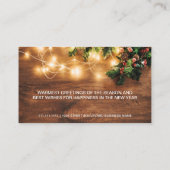 クリ素朴スマスの国企業ののヤドリトウの願い 名刺 (裏面)