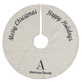 クリ素朴スマスツリースカート ブラッシュドポリエステルツリースカート (正面)