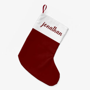 クリ素朴スマパーソナライズされたス スモールクリスマスストッキング
