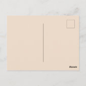 クリ素朴ームブラウン枝 ポストカード (裏面)