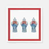 クリ絵を描ス・ブルーとホワイト・ジンジャー スタンダードカクテルナプキン (正面)