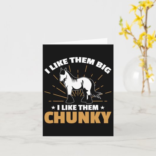 クリ荷車を引くデデールライダー用の馬ミームデザイン カード (黄色い花)