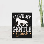 クリ荷車を引くデデールライダー用の馬ミームデザイン カード (正面)