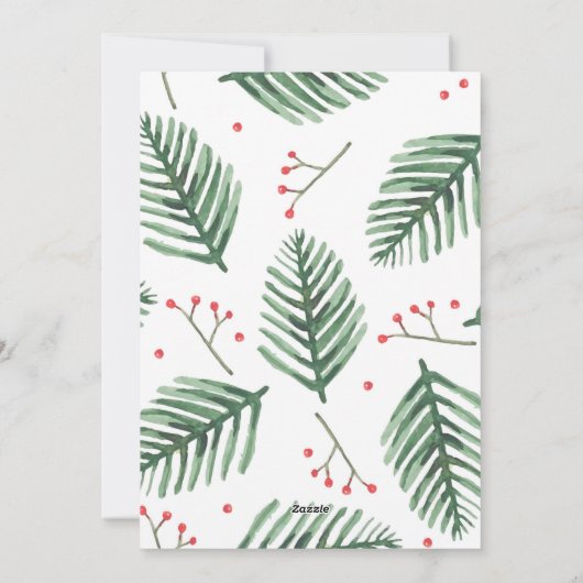 クリ賛美スマス·フォト·婚約発表 シーズンカード (裏面)