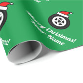 クリ車のスマスの車パーソナライズされた輪 ラッピングペーパー (ロールコーナー)