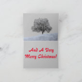 クリ静かス疑問に思マスグリーティングカード（鳥）ショウジョウコウカンチョウ サンキューカード (内部)