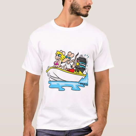 クリekratマンガオンフリバーボート漫画アート tシャツ (正面)