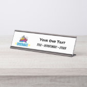 クルおもしろいーズ船 デスクネームプレート (正面)