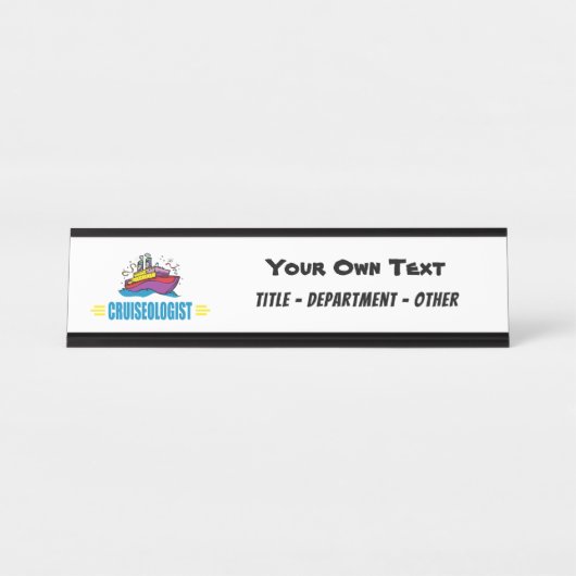 クルおもしろいーズ船 デスクネームプレート (正面)