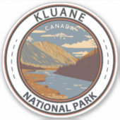 クルアーン国立公園スティルブルックカナダ旅行アート シール (正面)