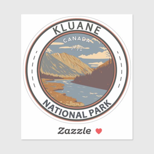 クルアーン国立公園スティルブルックカナダ旅行アート シール (シート)