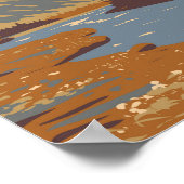 クルアーン国立公園スティルブルックカナダ旅行アート ポスター (角)