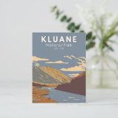 クルアーン国立公園スティルブルックカナダ旅行アート ポストカード (スタンド正面)