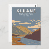 クルアーン国立公園スティルブルックカナダ旅行アート ポストカード (正面/裏面)