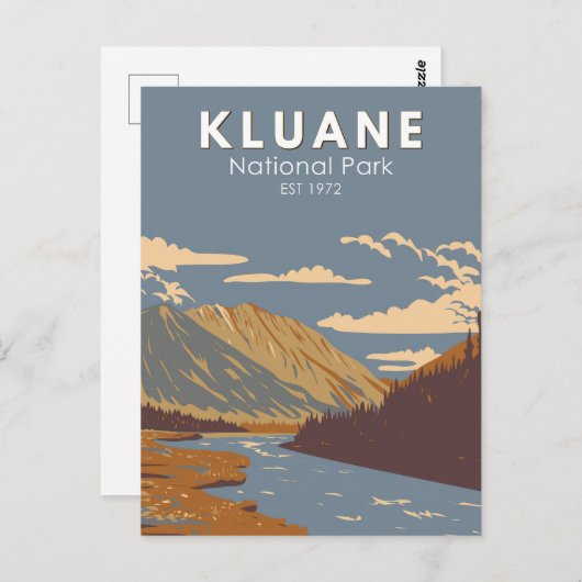 クルアーン国立公園スティルブルックカナダ旅行アート ポストカード (正面/裏面)