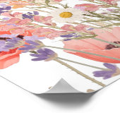 クルアーン引用文イスラムの壁芸術シュラ・アド・ドゥハ・フローラ ポスター (角)