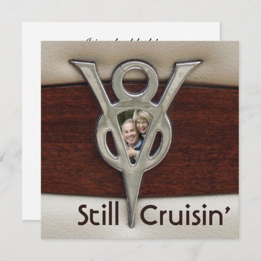 クルイシンカップル写真記念日パーティー 招待状 (正面/裏面)