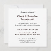 クルイシンカップル写真記念日パーティー 招待状 (裏面)