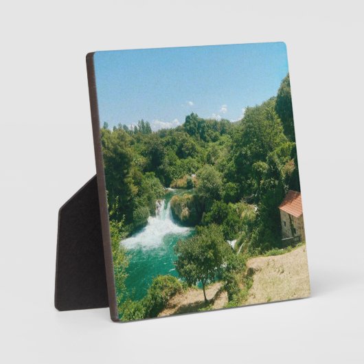 クルカの滝 – クルカ国立公園 – クロアチア フォトプラーク (正面)