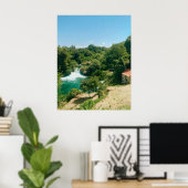 クルカの滝 – クルカ国立公園 – クロアチア ポスター (ホームオフィス)