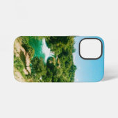 クルカの滝、クロアチアのクルカ国立公園 iPhoneケース (裏面横)