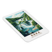 クルカナショナルパーククロアチアイラストレーショントラベルアート マグネット (右側)