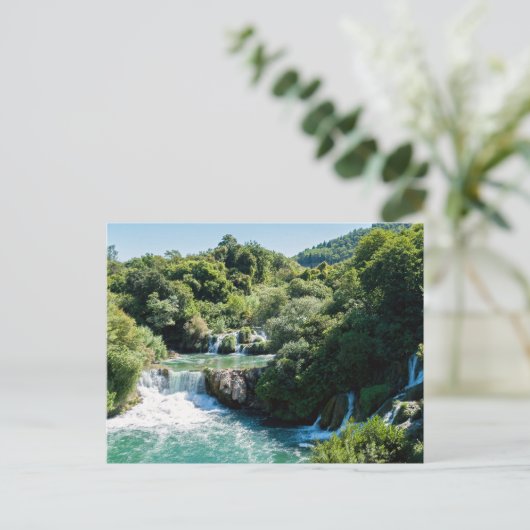 クルカ国立公園の滝 – クロアチア・ダルマティア ポストカード (スタンド正面)