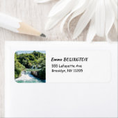 クルカ国立公園の滝-クロアチア、ダルマティア ラベル (インサイチュ)