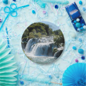 クルカ国立公園の滝 – ダルマティア，クロアチア ペーパープレート (パーティー)