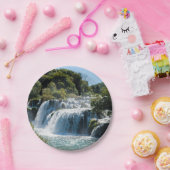 クルカ国立公園の滝 – ダルマティア，クロアチア ペーパープレート (パーティー)