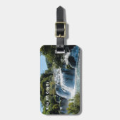 クルカ国立公園の滝 – ダルマティア，クロアチア ラゲッジタグ (正面縦)