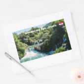 クルカ国立公園の滝 – ダルマティア，クロアチア 長方形シール (封筒)