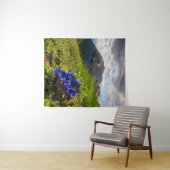 クルシウスのゲンチアンの花と山 タペストリー (インサイチュ(横))