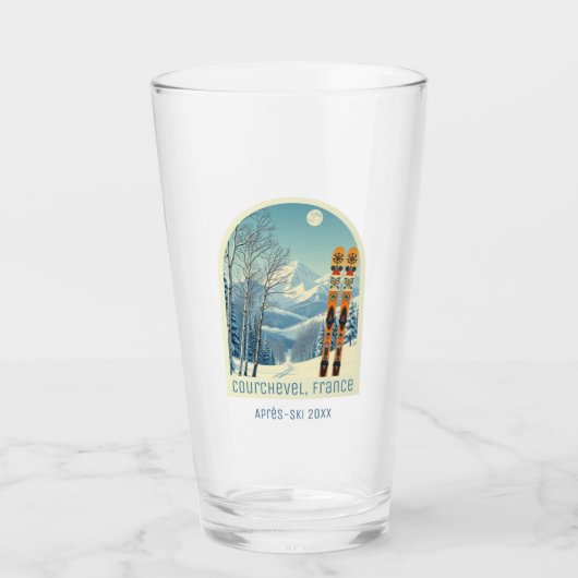 クルシェベルフランスバケーションエールスキビールグラス タンブラーグラス (正面)