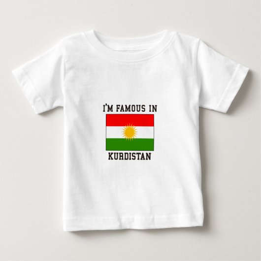 クルジスタンで有名 ベビーTシャツ (正面)