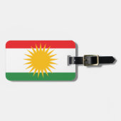 クルジスタンの旗(AlayのクルジスタンかAlaya Rengîn) ラゲッジタグ (正面横)