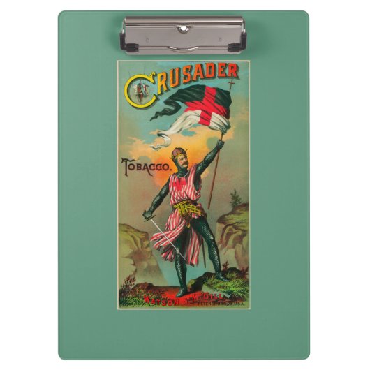 クルセーダーのタバコLabelPetersburg、VA クリップボード (正面)