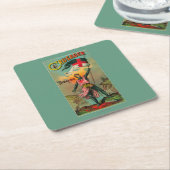 クルセーダーのタバコLabelPetersburg、VA スクエアペーパーコースター (アングル)