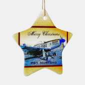 "クルセーダー" P51のムスタングの© 2009 S.J. セラミックオーナメント (右)