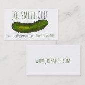 クルッチーグリーンコシェールディルピックルデリグルメシェフ 名刺 (正面/裏面)