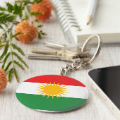 クルディスタン国旗（アレークルディスタン又はアラヤレンギン） キーホルダー (側面)