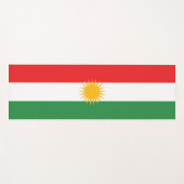 クルディスタン国旗（クルディッシュ） ヨガマット (正面(横))