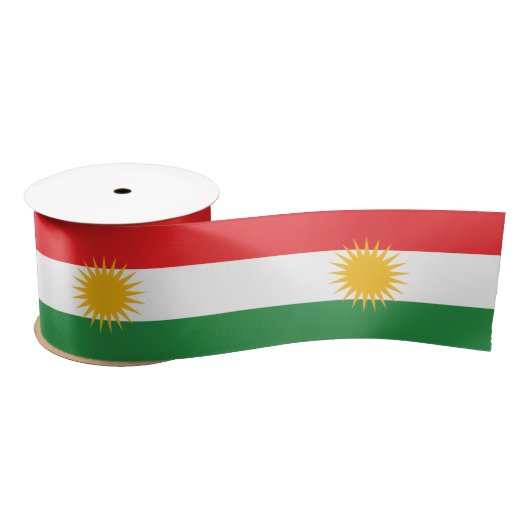 クルディスタン国旗 サテンリボン (リール)