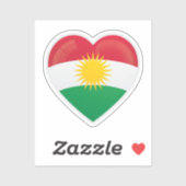 クルディスタン国旗 シール (シート)