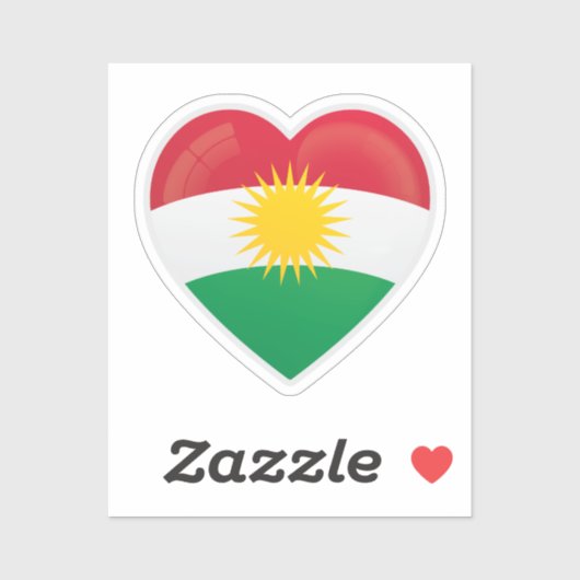 クルディスタン国旗 シール (シート)