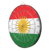 クルディスタン国旗 ダーツボード (正面右)