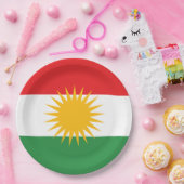 クルディスタン国旗 ペーパープレート (パーティー)