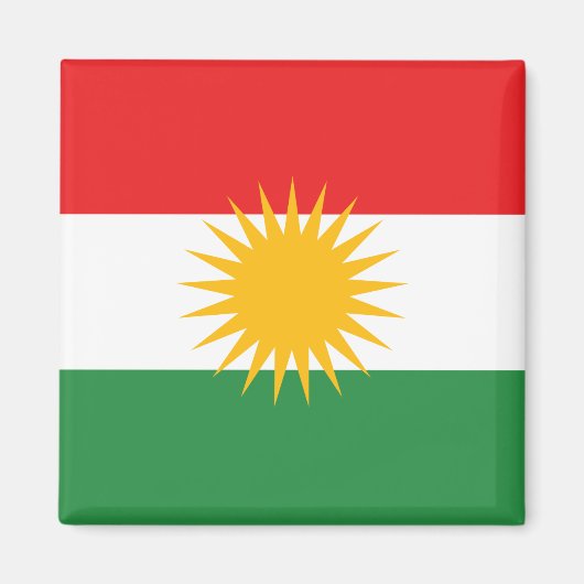クルディスタン国旗 マグネット (正面)