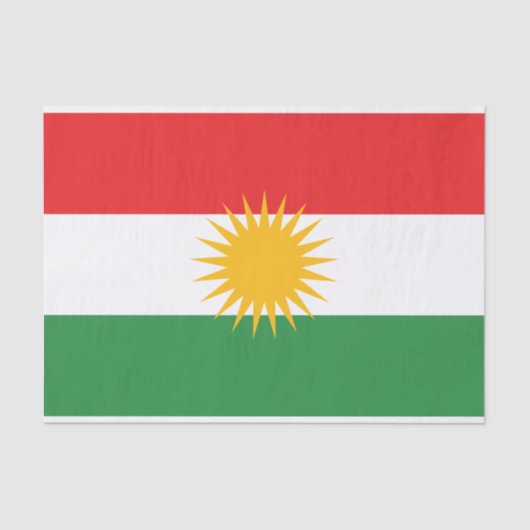 クルディスタン国旗 薄葉紙 (正面)