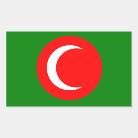 クルディスタン国旗（1922年～1924年、1925年） 長方形シール (正面)